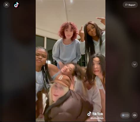 Billie Eilish accidentally flashes camera in viral TikTok